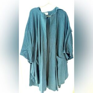 Hourihan by Jimmy Hourihan made in Ireland forrest green wool and cashmere cape